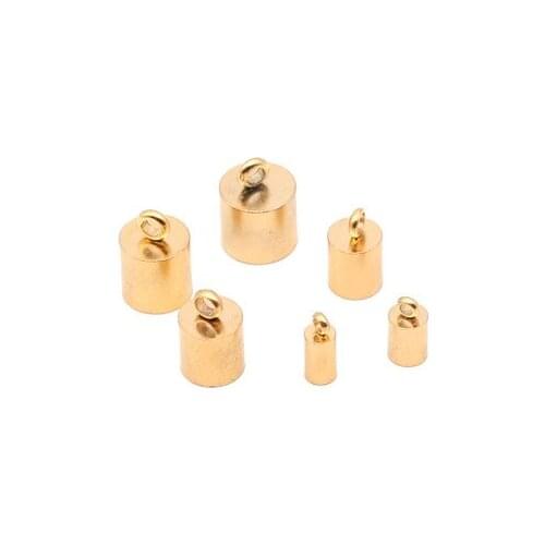 20pcs Stainless steel gold bucket leather rope buckle accessories bracelet necklace connection buckle DIY jewelry accessories