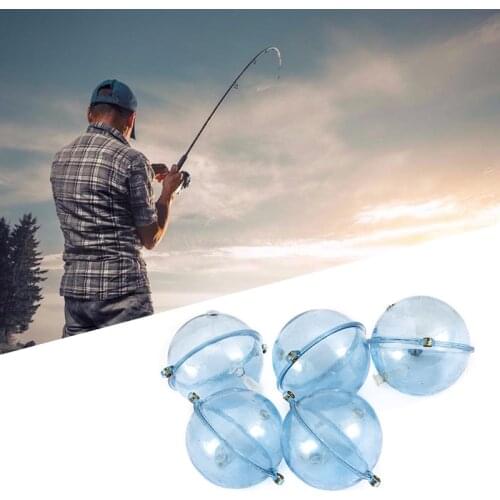 5Pcs/bag Fishing Float ABS Lure Hollow Ball Water Ball Adjustable Floating Bubble Tackle Sea River Fishing Gears Accessories New