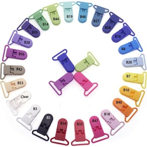 Free Shipipng 300 pcs/Lot 25 mm Width D shape Plastic Clips, Baby Plastic Pacifier Clips, Soother Clips, Dummy Clip