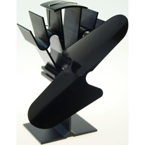 Free shipping SF-112 Ecofan Eco-friendly Heat Powered Stove Fan for Wood Gas Pellet Stoves 2 Flabellum blade