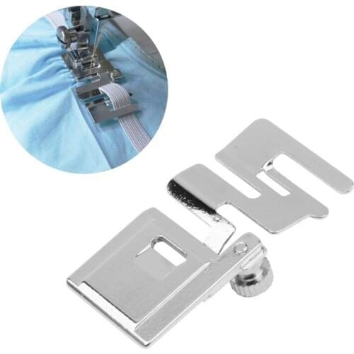 Quickly insert elastic ribbon lace stitching fabric home sewing machine elastic fabric press foot