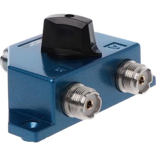 CA-201 Antenna Switcher UHF Manual Aerial Female Connector Adapter Converter CB Radio Antenna Coax Switch ca-201