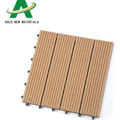 Wood-Plastic Floor DIY Environmental Protection Outdoor Splicing Anti-Corrosion Waterproof Balcony Bathroom Courtyard Terrace