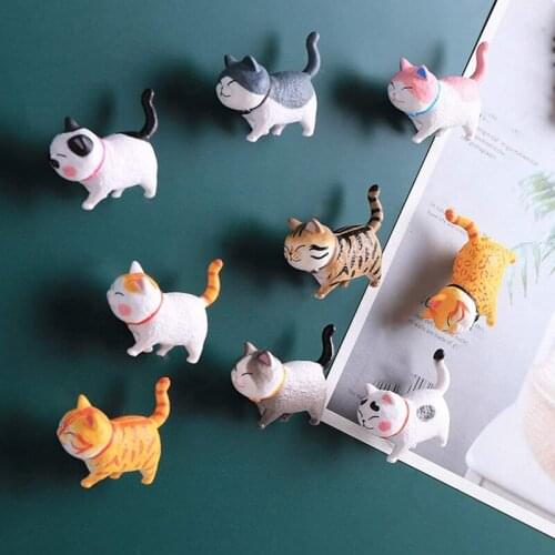 Hot Cat Refrigerator Magnets Cute Fridge Stickers Kitchen Decor Perfect for Whiteboard Refrigerator