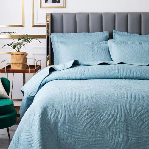 Cotton Bedspreads Bedding Embroidery Quilt quilted bed spread bedcover in bedspread kings size cotton blanket bed sets