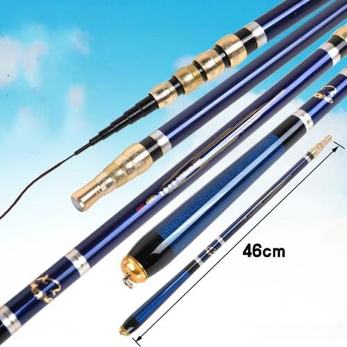 3.6m 4.5m 5.4m 6.3m Stream Olta Mini Pocket Positioning Carbon Fishing Rod Ultra Light 28 Tonalty Short Sections Hand Pole Pesca