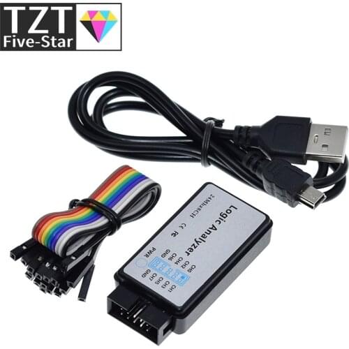 USB Logic Analyzer 24MHz 8 Channel 24M/seconds Logic Analyzer Debugger For ARM FPGA Logic Analyzer Logic 24M 8CH