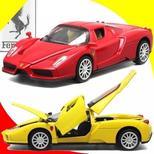 1:32 Scale Diecast Alloy Metal Super Racing Car Model For Theferari Enzo Collection Vehicle Model Sound&Light Toys Car