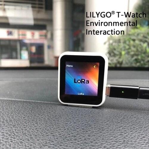 LILYGO TTGO T-Watch Programmable Wearable Environmental Interaction WiFi BT Lora ESP32 Capacitive Touch Screen
