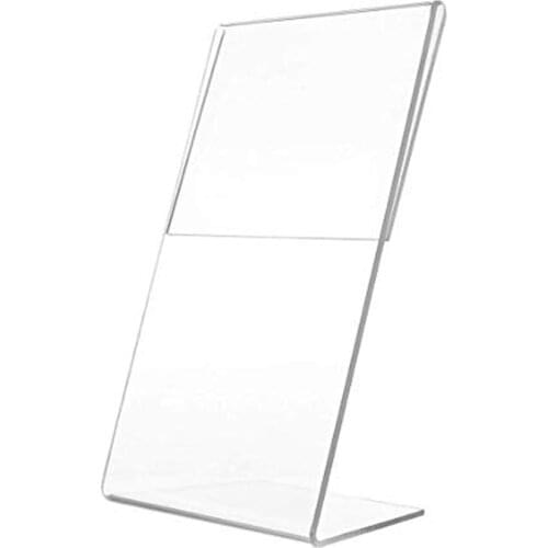 A6 Transparent Acrylic Display Stand Desk Shelf High 10cmx15cm Card Business Office Stand Stand Desktop Quality Holder Disp S5Q5