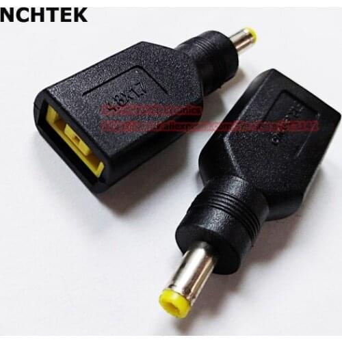 NCHTEK DC 4.8x1.7mm Male to Square Female Plug Power Adapter Connector For Lenovo/Free Shipping/2PCS