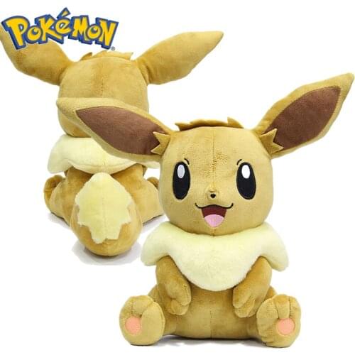 30CM Pokemon Eevee Plush Doll Pokémon Kawaii Anime Cartoon Short Stuffed Cute Figure Model Dolls Toys Girl Birthday Kids Gifts
