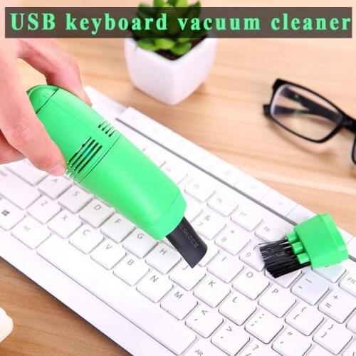 Portable Mini USB Laptop Computer Keyboard Vacuum Cleaner Dust Cleaning Brush Kit For Laptop Desktop PC Keyboards Clean Dropship