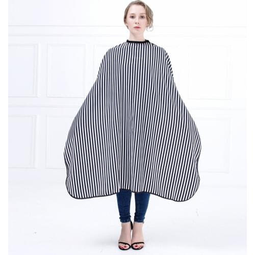 Professional Salon Hairdressing Stripe Pattern Hair Cape Barber Hair Cutting Cloth Barber Shop Hairdressing Cape
