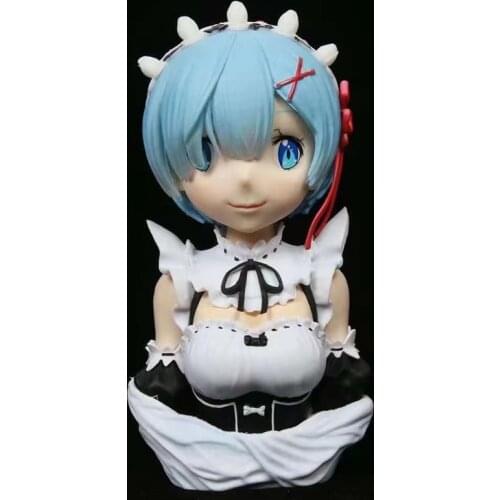 Re:ZERO-Starting Life in Another world Ram&Rem Anime Figures Half Body Model Statue Action Figure Normal Ver. PVC Model Toys