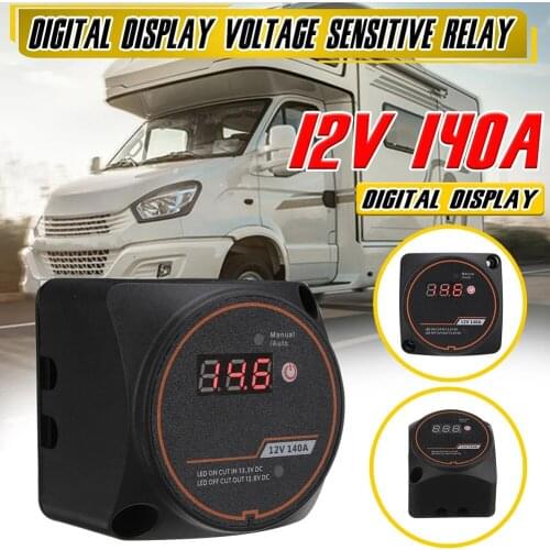 12V 140A Split Charge Relay Voltage Sensitive Battery Smart Isolator Relays for Camper Car RV Yacht Steamer Automobile Part
