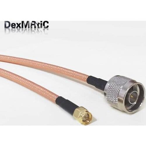 High quality low-loss N Male Plug Switch SMA Male RF coax cable RG142 100cm/150cm/200cm Adapter wholesale price