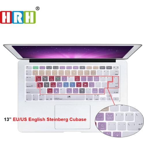 HRH Steinberg Cubase Shortcut Hotkey Silicone Keyboard Cover Skin For Macbook Pro Air Retina 13 15 17 Before 2016 Release