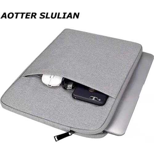 Portable Notebook Sleeve Laptop Bag 11 12 15 15.6 inch Outdoor Travel Briefcase Bag Tablet for Macbook Pro HP Lenovo Xiaomi Bags