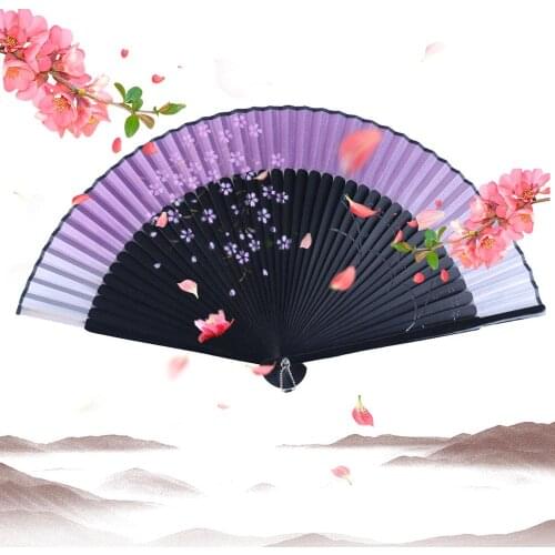 White Blank Spun Folding Fan Chinese Art Paper Red Black Fan DIY Painting Drawing Fan Early Education Drawing Fan Party Supplies