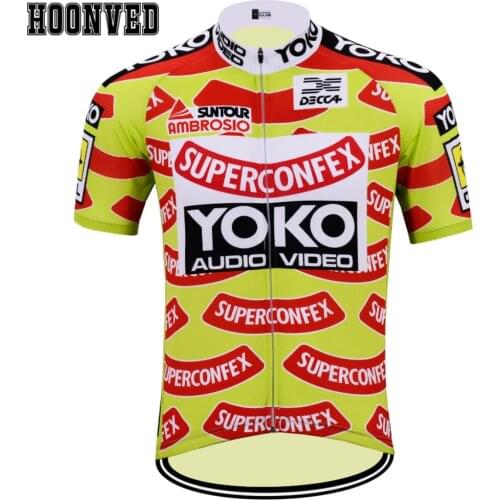 The 2019 New team Go Pro Man YOKO Retro Cycling Jersey Short Sleeves Clothing Mtb CLassical Riding sweater ciclismo para hombre