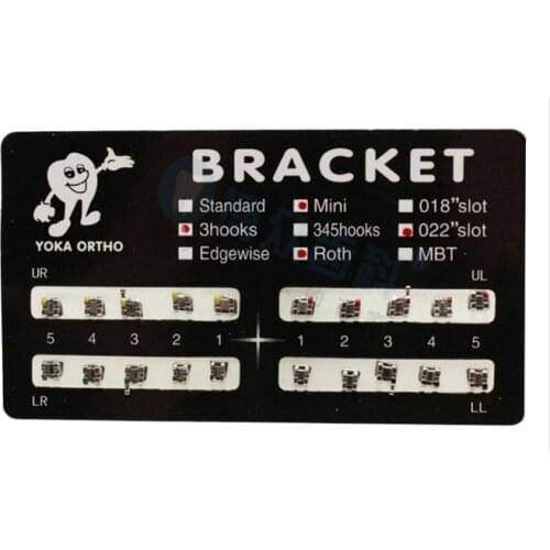 1 piece Dental Orthodontic Metal Braces Bracket Mini Roth 022 Hooks 3-4-5