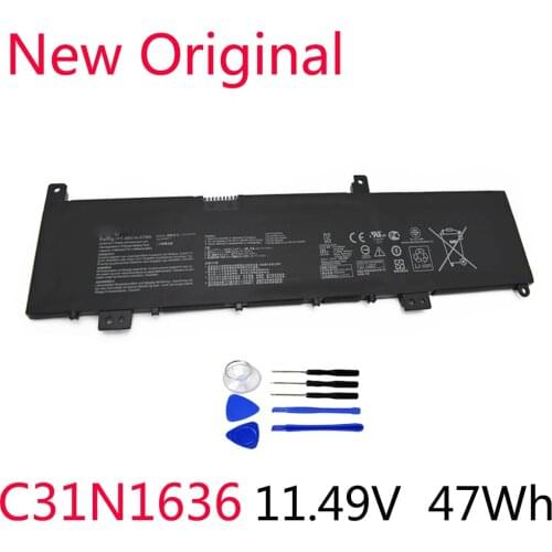 11.49V 47Wh New C31N1636 Laptop Battery For Asus N580VN N580VD NX580V X580V X580VN NX580VD7300 NX580VD7700 Series