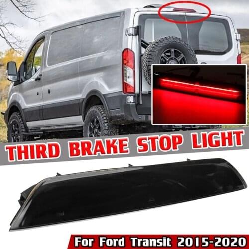 Smoke Car 3Rd Rear Third Brake Light Lamp Stop Light High Mount Lamp for Ford Transit 2015-2020 BK3Z13466A BK3Z13466C