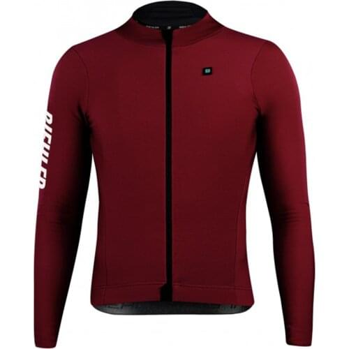 Biehler 2021 Winter Cycling Jersey Thermal Fleece Bike Clothes Men Long Sleeve Warm Bicycle Shirts Outdoor Fleece Cycling Jacket