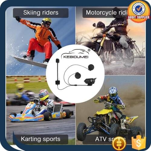 2020 Version BT18 Moto Bluetooth V5.0 Helmet Headset Motorcycle FM Radio Headsets Stereo Helmet Earphone with Handsfree