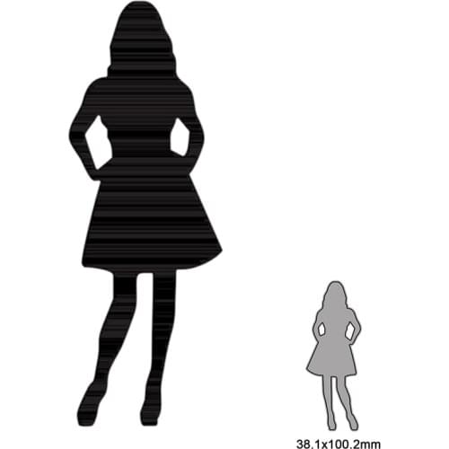 Elegant Girl Metal Cutting Dies For DIY Scrapbook Cutting Die Paper Cards Embossed Decorative Craft 2021 New