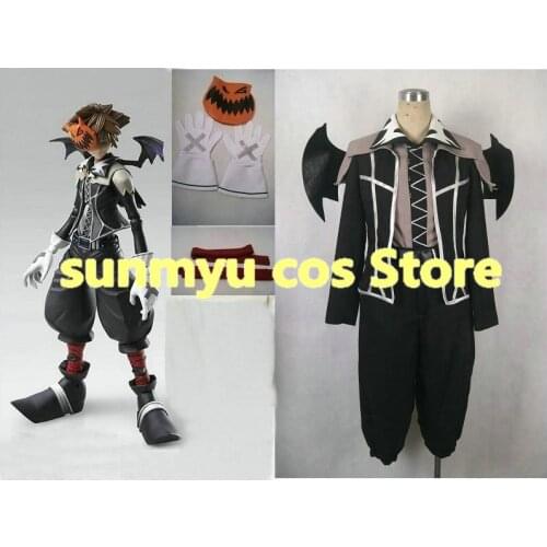 Customize,Free Shipping! Kingdom Hearts Sora Halloween Town Santa Claus Cosplay Costume,Custom Size Halloween Wholesale