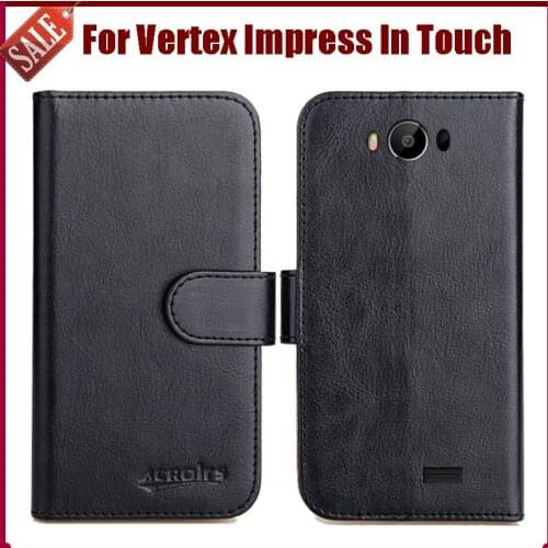 Hot! Vertex Impress In Touch (4G) Case New Arrival 6 Colors High Quality Flip Leather Protective Phone Case Cover