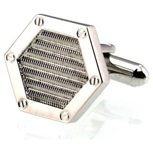 Mens Cuff Links New Gold Silver Classic Brushed Shiny Cufflinks S1255