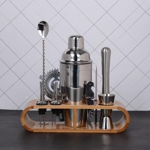 QUEENABR Stainless Steel Copper Plating 680ML Bar Cocktail Shaker Set Barware Tools New Fashion Bar Cocktail Set Bar Tool