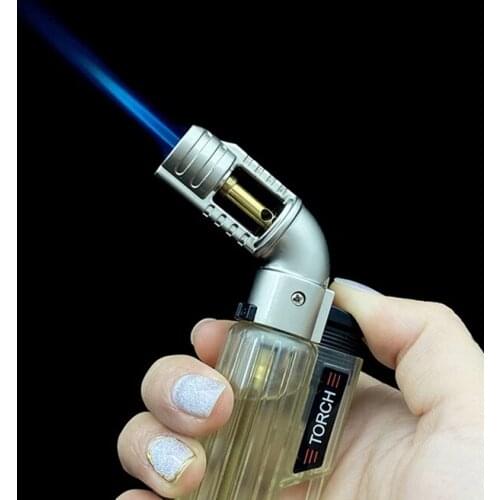 New Elbow Torch Turbo Lighter Long Gas Jet Spray Gun1300 C Cigarette Cigar Lighters Windproof Welding Tool Gadget for Men