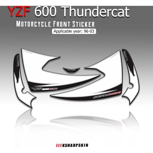 New sale 3D Gel Motorcycle Front Fairing Decals Sticker for Yamaha YZF600 Thundercat yzf 600 1996-2003 Motorcycle Accessories