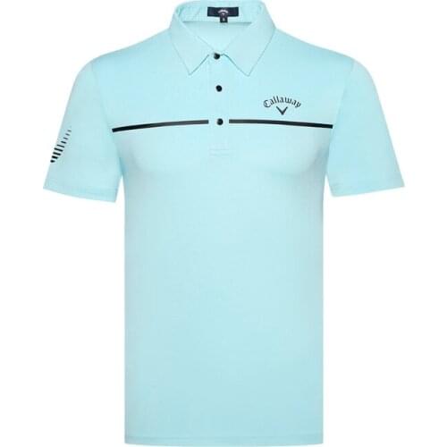 New Quick Dry Golf Polo Clothing Mens Quick-drying Breathable Short-sleeved T-shirt Sweat-absorbent Top Golf Wear