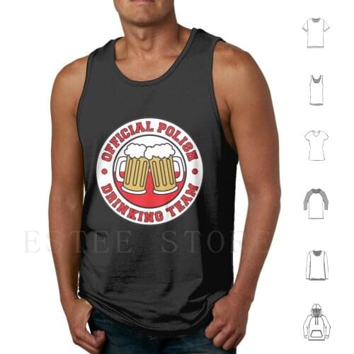 Official Polish Drinking Team Beers And Flag Of Poland Tank Tops Vest Sleeveless Polish Drinking Team Polish Party Poland