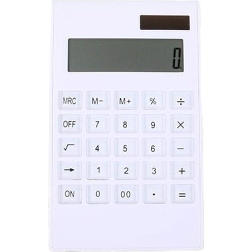 Portable Solar Powered Calculator Screen 12 Digit Large LCD Display for Office Desktop School Stationery калькулятор мини