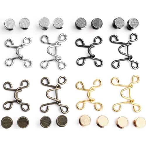 Waist Buttons Nail-free Detachable Buttons Jeans Waist Circumference Adjustment Metal Buckle Clothing Accessories