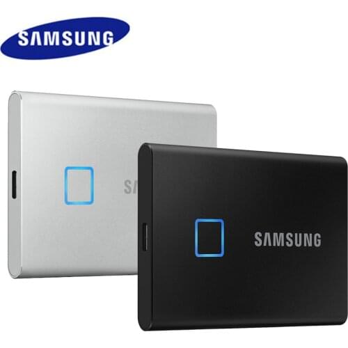 SAMSUNG T7 Touch SSD 500GB 1TB 2TB USB3.2 Fingerprint Recognition Unlock Type-C Portable Interface Solid State Drive NVMe