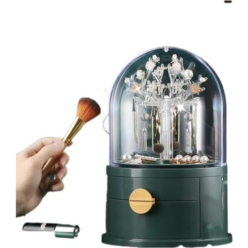 Jewelry Box High-End Household Small Delicate Earrings Display Stand Ear Stud Necklace Large Capacity Internet Celebrity Hand