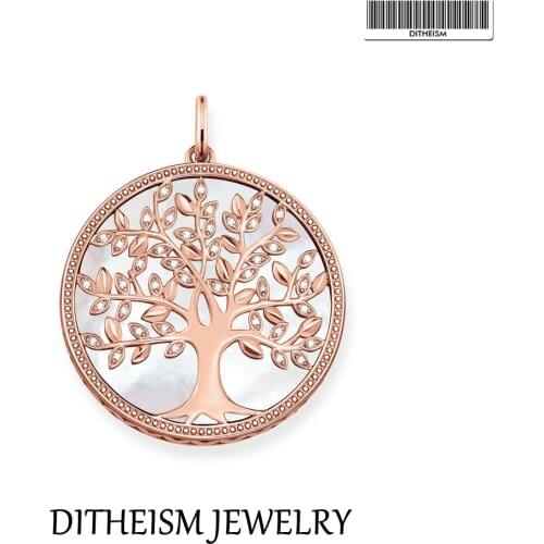 Pendant Tree Rose Gold Color 925 Sterling Silver Fit Necklace 2021 Brand New Fine Women Jewelry Accessories Romantic Symbol Gift