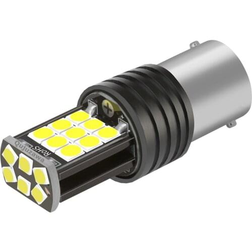 1PCS 1156 P21W 7506 BA15S R5W 3030 LED Car Tail Brake Bulb Turn Signals Auto Reverse Lamp Daytime Running Light Red Yellow White