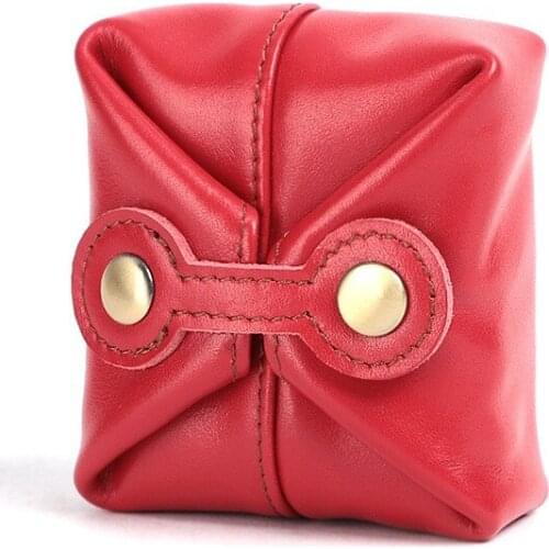 2021 Genuine Leather Zero Wallet Cute Multi Color Zero Purse Retro Handmade Mini Multi-function Storage Bag Small Coin Bag 45