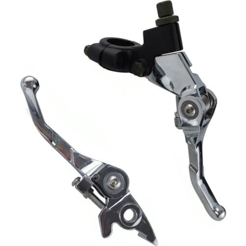 Motorcycle Pit Dirt Bike 7/8" 22mm Aluminum Folding Clutch Brake Lever Set For Drum Brake Honda Motorcycle ATC Quad