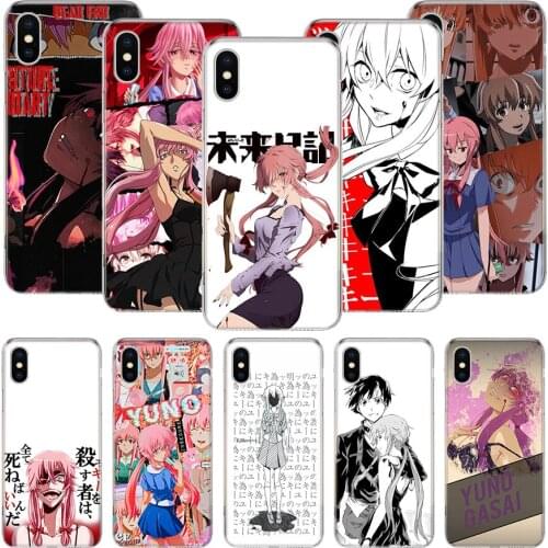 Mirai Nikki Gasai Yuno Anime Phone Case For iPhone 11 12 Pro XS XR X Max 7 8 6 6S Plus Mini + 5 SE Pattern Customized Coque Cove
