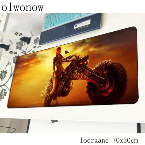 Fantasy biker pad mouse gel computer gamer mouse pad Beautiful 70x30cm padmouse Personality mousepad ergonomic gadget desk mats