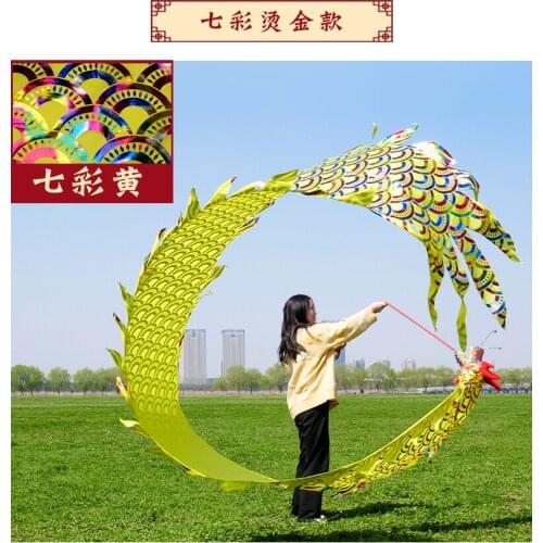 6M Dragon Dance Classic Rainbow Multicolor Costume Outdoor Sports Exercise Abdomin Square Halloween Toys Group Activities Prop